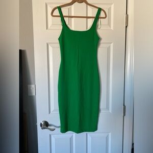Zara Vibrant Green Midi Dress